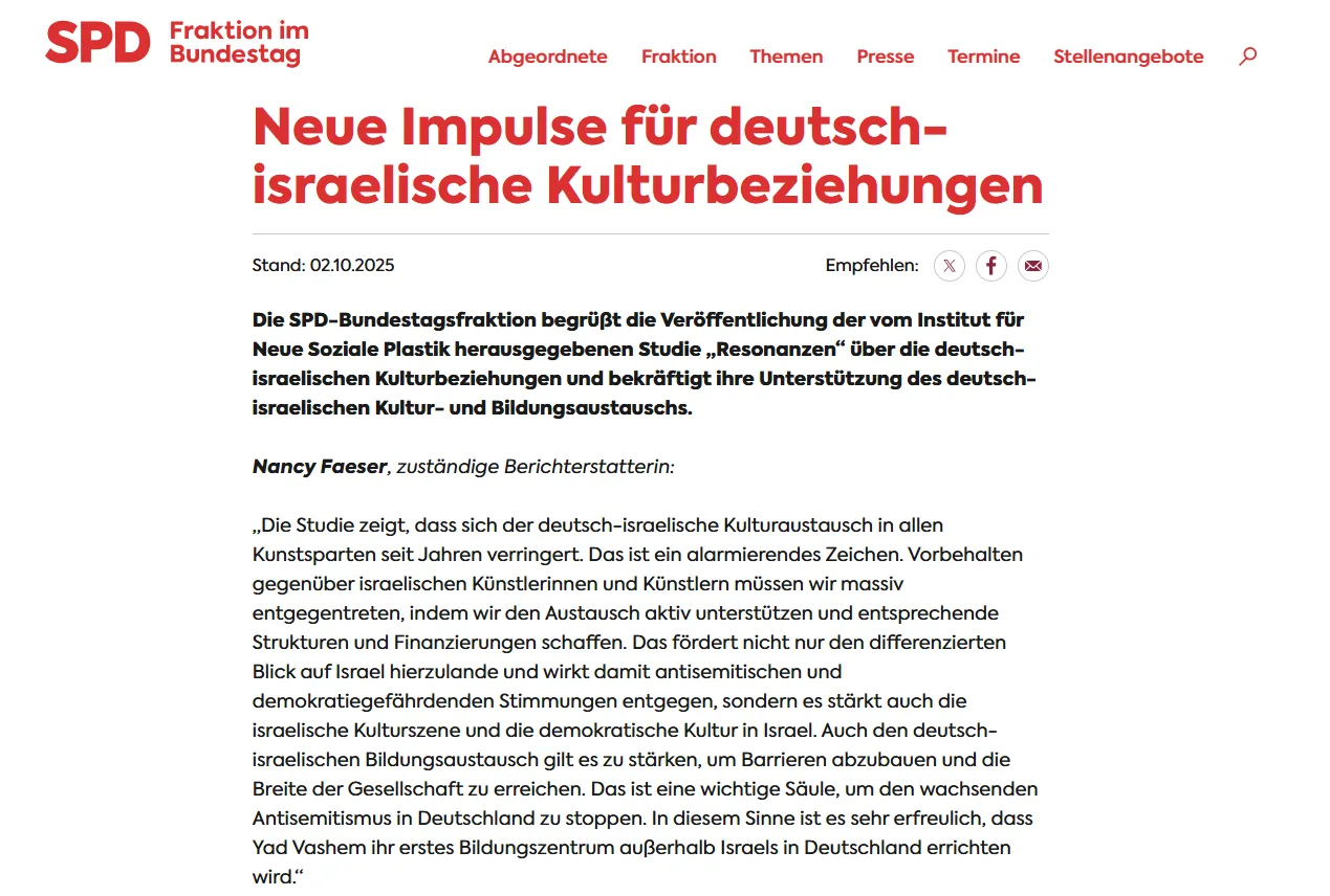 Neue Impulse für deutsch-israelische Kulturbeziehungen