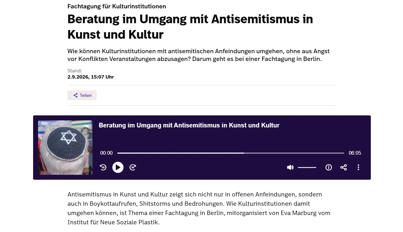 Screenshot zu Interview beim SWR