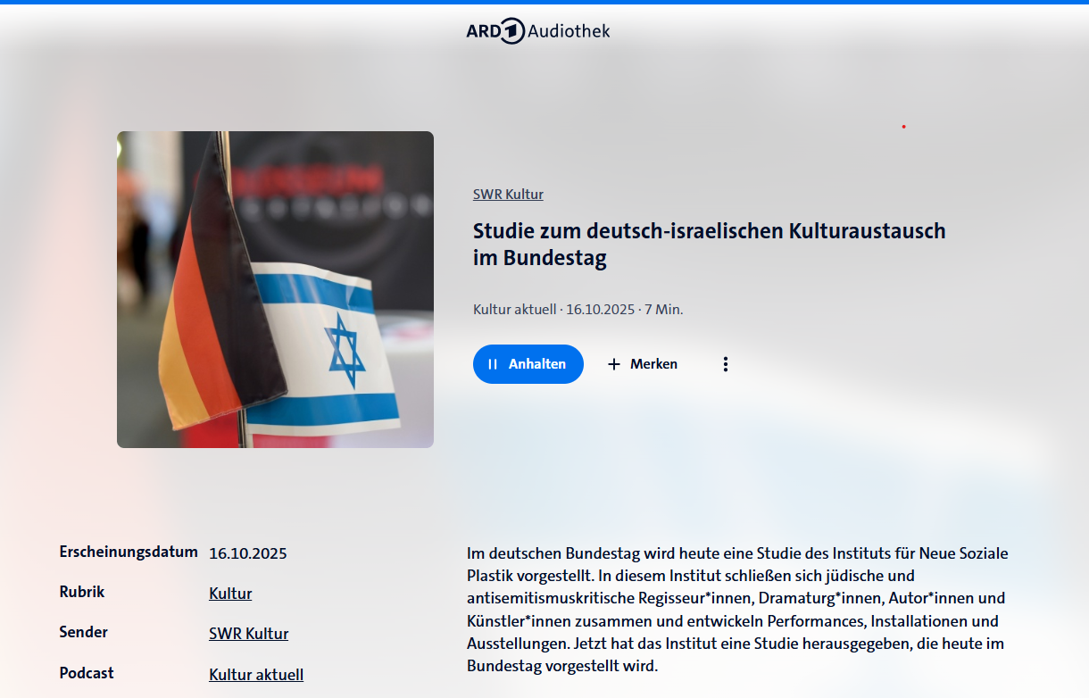 Deutschland und Israel vereint. 