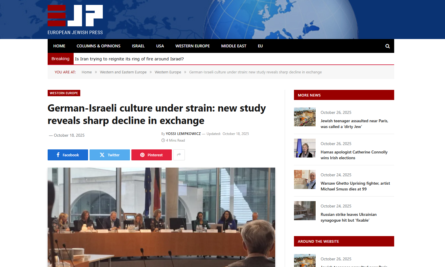 Bei der Studienvorstellung im Deutschen Bundestag am 16. Oktober 2025. 