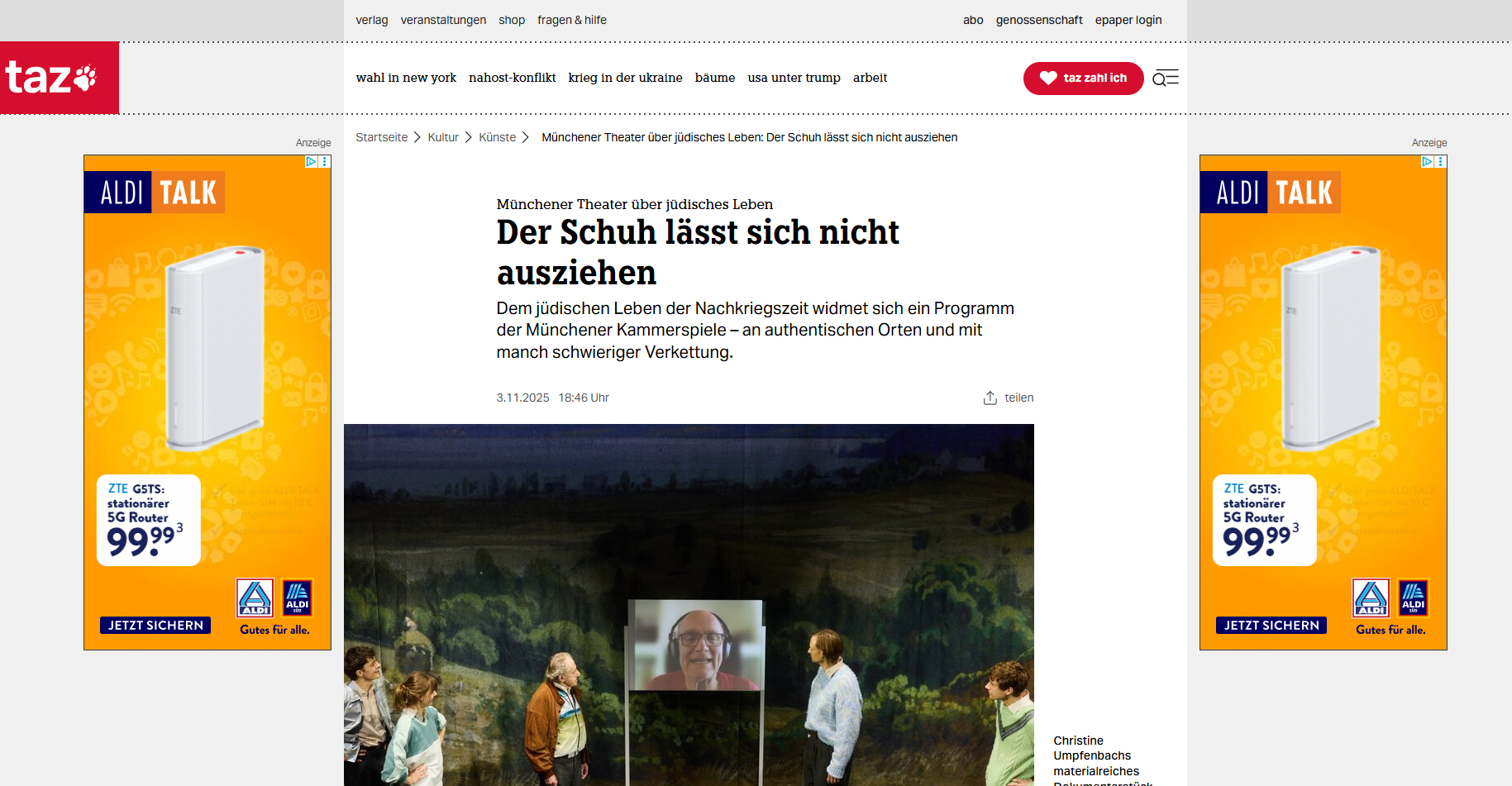 Christine Umpfenbachs materialreiches Dokumentarstück „Zeit ohne Gefühle“ widmet sich dem Schoahüberlebenden Mordechai Teichner Foto: Julian Baumann